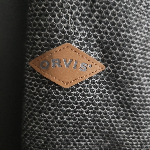 Orvis Mens Size Medium Black Brighton Pullover Sherpa Lined 1/4 Zip - Picture 6 of 10